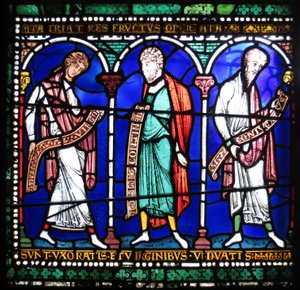 Die gesegneten Staaten, Canterbury Kathedrale (Buntglas)