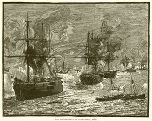 Die Bombardierung von Alexandria, 1882 von English School