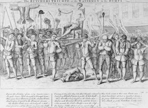 Der Triumph der Metzger oder der Wasserträger in den Dämpfen