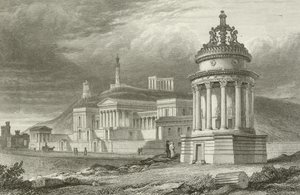 Der Calton Hill, Edinburgh von English School