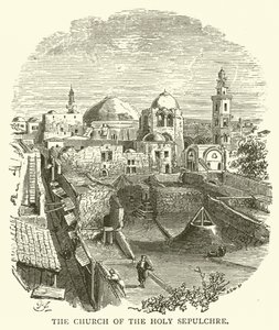 Die Kirche des Heiligen Grabes (Gravur) von English School