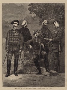 Der Bürgerkrieg in Spanien, Don Carlos und sein Stab von English School