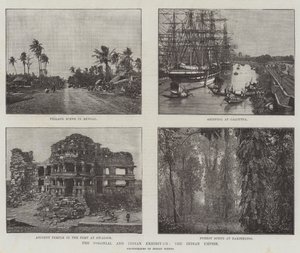 Die Kolonial- und Indische Ausstellung, das Indische Reich (Gravur) von English School