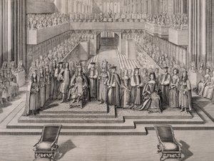 Die Krönung von König James II (1633-1701) und seiner zweiten Frau Maria von Modena (1658-1718), 1685