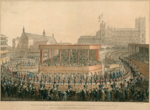 Die Krönungsprozession Seiner Majestät König Georg IV., 19. Juli 1821 von English School