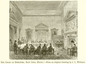 Der Vorstand der Direktoren, East India House von English School