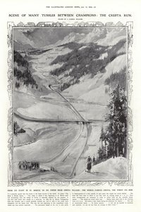 Die Cresta Run, St. Moritz, Schweiz