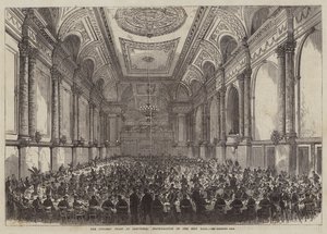 Das Fest der Messerschmiede in Sheffield, Einweihung der neuen Halle (Stich) von English School