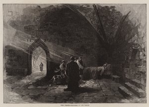 Das Sterbezimmer von Kolumbus (Gravur) von English School