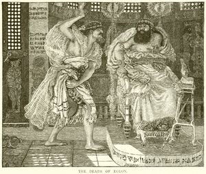 Der Tod von Eglon von English School