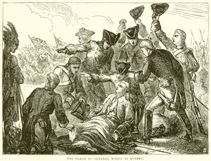 Der Tod von General Wolfe in Quebec