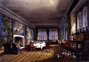 Das Esszimmer, Cotehele House, ca. 1830-40