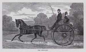 Der Hundewagen (Gravur)