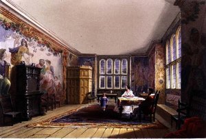 Das Wohnzimmer, Cotehele Haus, ca. 1830-40