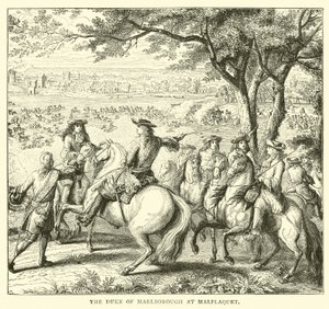 Der Herzog von Marlborough bei Malplaquet von English School