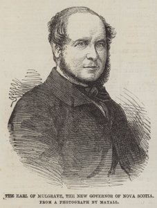 Der Earl of Mulgrave, der neue Gouverneur von Nova Scotia (Gravur) von English School