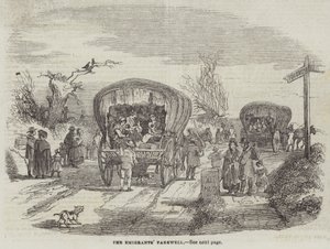 Der Abschied der Auswanderer (Gravur)