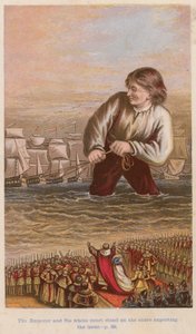 Der Kaiser und sein ganzer Hof standen am Ufer und erwarteten das Ergebnis von English School
