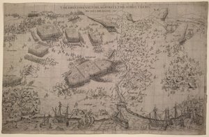 Der englische Sieg gegen die Schotten bei Muskelbroghe 1547 von English School