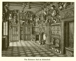 Die Eingangshalle in Abbotsford von English School
