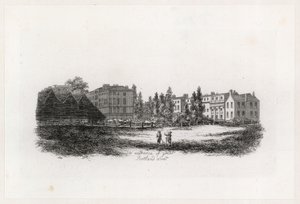 Der Eingang der Great Portland Street, Marylebone, London von English School