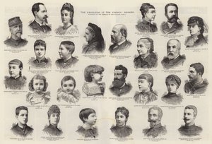Die Vertreibung der französischen Prinzen (Gravur)