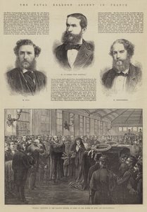 Der tödliche Ballonaufstieg in Frankreich (Stich) von English School