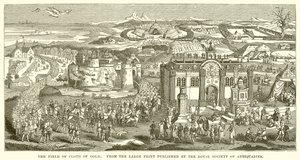 Das Feld der Goldenen Tücher von English School