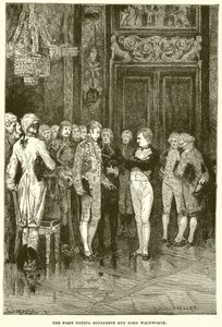 Der Erste Konsul Bonaparte und Lord Whitworth von English School