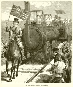 Die erste Eisenbahnfahrt in England