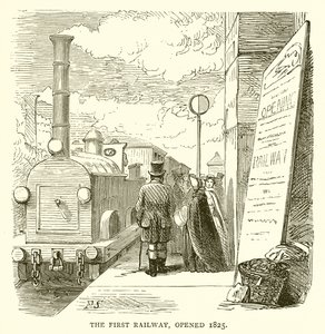 Die erste Eisenbahn, eröffnet 1825