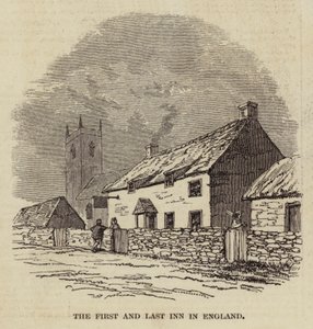 Das erste und letzte Gasthaus in England (Gravur) von English School