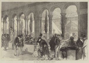 Die französische Annexe auf der Internationalen Ausstellung (Gravur) von English School
