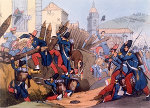 Die französische Legion stürmt eine Karlistenverschanzung, 1837 von English School