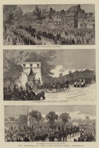 Die Beerdigung des verstorbenen Prinzen Louis Napoleon von English School