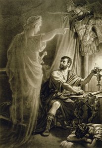 Der Geist von Julius Caesar, im Stück von William Shakespeare (1564-1616)