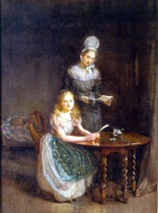 Die Gouvernante, um 1860