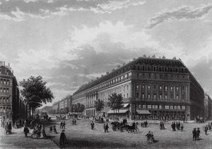 Das Grand Hotel, Boulevard des Capucines, Paris (Gravur) von English School