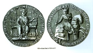 Das große Siegel von Edward I. (1239-1307)