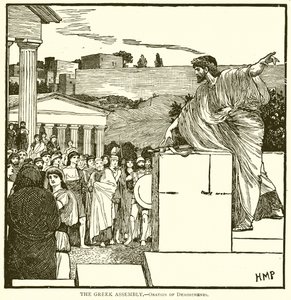 Die griechische Versammlung – Rede des Demosthenes von English School