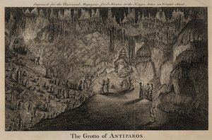 Die Grotte von Antiparos, Griechenland