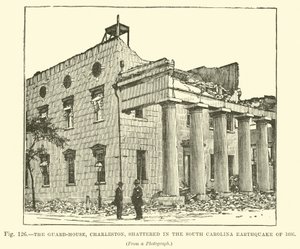Das Wachhaus, Charleston, zerstört im Erdbeben von South Carolina 1886