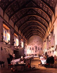 Die Halle, Cotehele House, ca. 1830-40