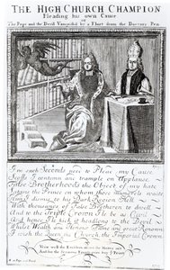 Der Hochkirchen-Champion, der seine eigene Sache vertritt, 1709