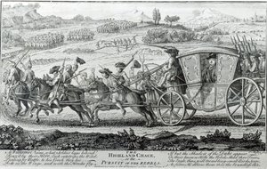 Die Highland-Jagd, 21. Februar 1745 von English School