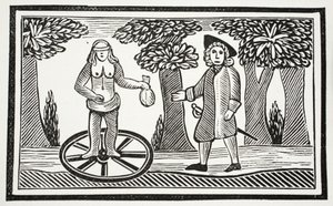 Die Geschichte von Fortunatus, Illustration aus Chap-books of the Eighteenth Century von John Ashton, veröffentlicht 1882 von English School