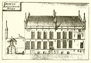 Das Haus in Brügge, das von Caxton bewohnt wurde
