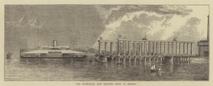 Der hydraulische Hebedock in Bombay (Stich)