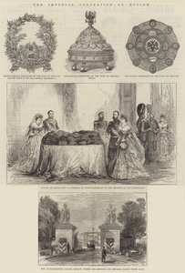 Die Kaiserkrönung in Moskau (Gravur) von English School