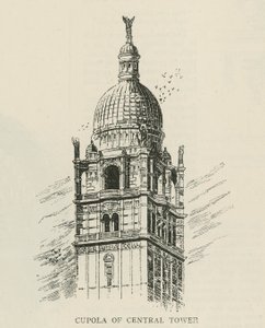 Das Imperial Institute: Kuppel des zentralen Turms von English School